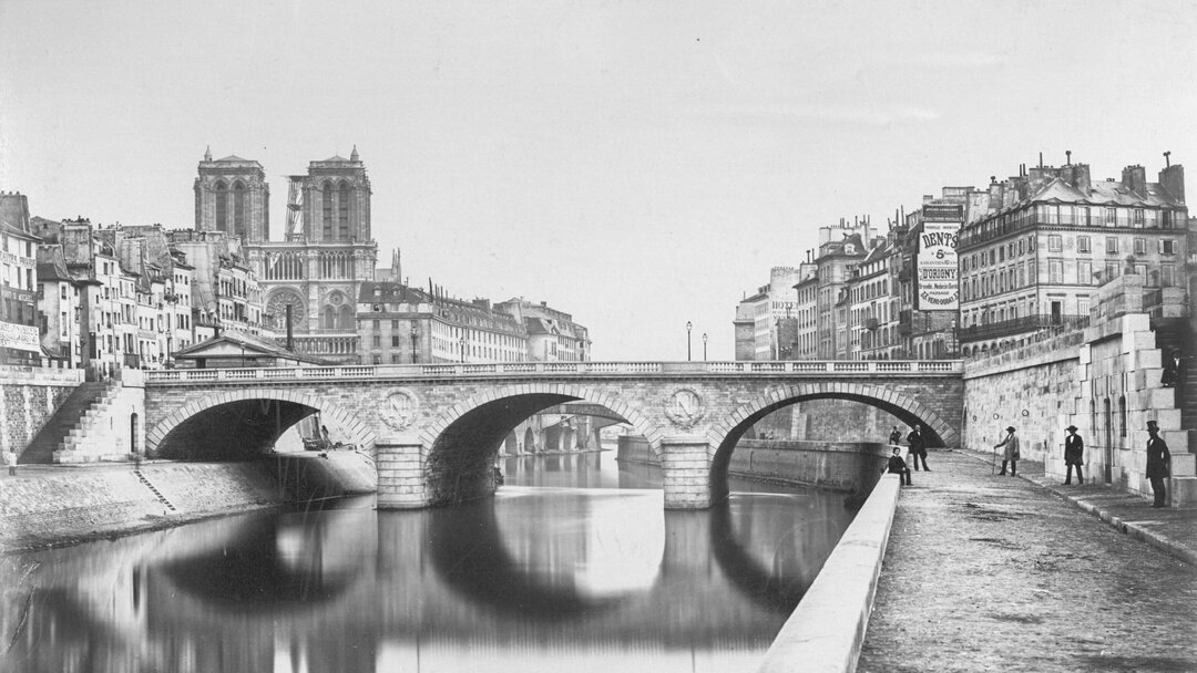 Pont Saint Michel à Paris / Collard, Auguste-Hippolyte 