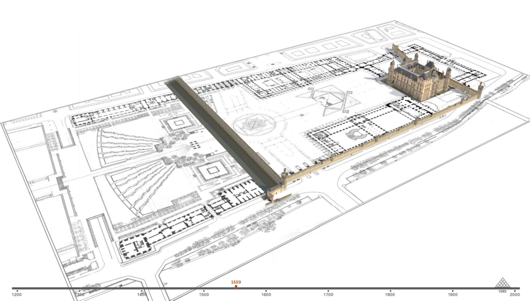 Evolution du Louvre - 1559