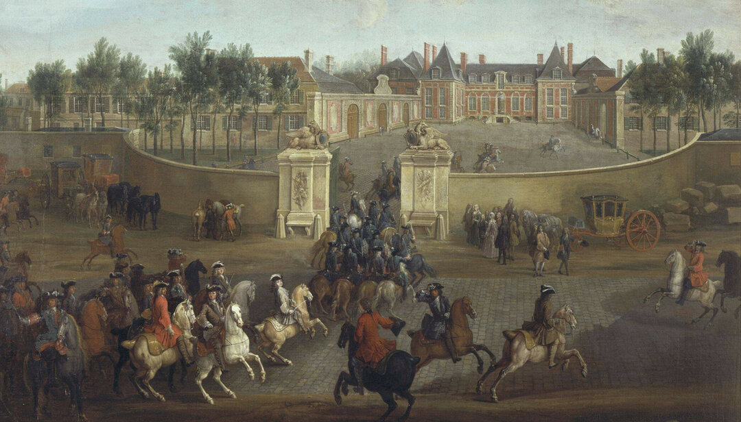Extrait d'une Vue du château de La Muette Jean-Baptiste Martin l'Aîné, 1659-1735