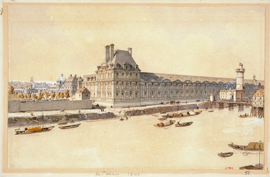 Le Palais des Tuileries en 1640. (Composition rétrospective)