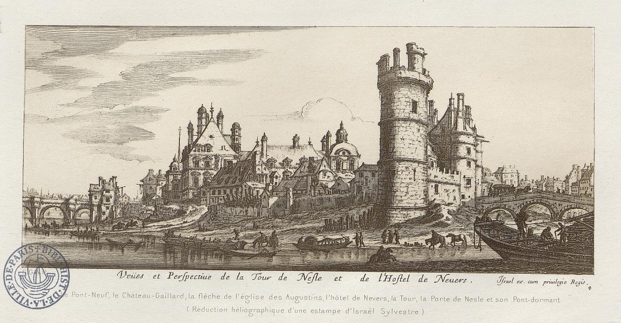 veues et perspectives de la tour de Nesle et de l'hostel de Nevers Israël Sylvestre 