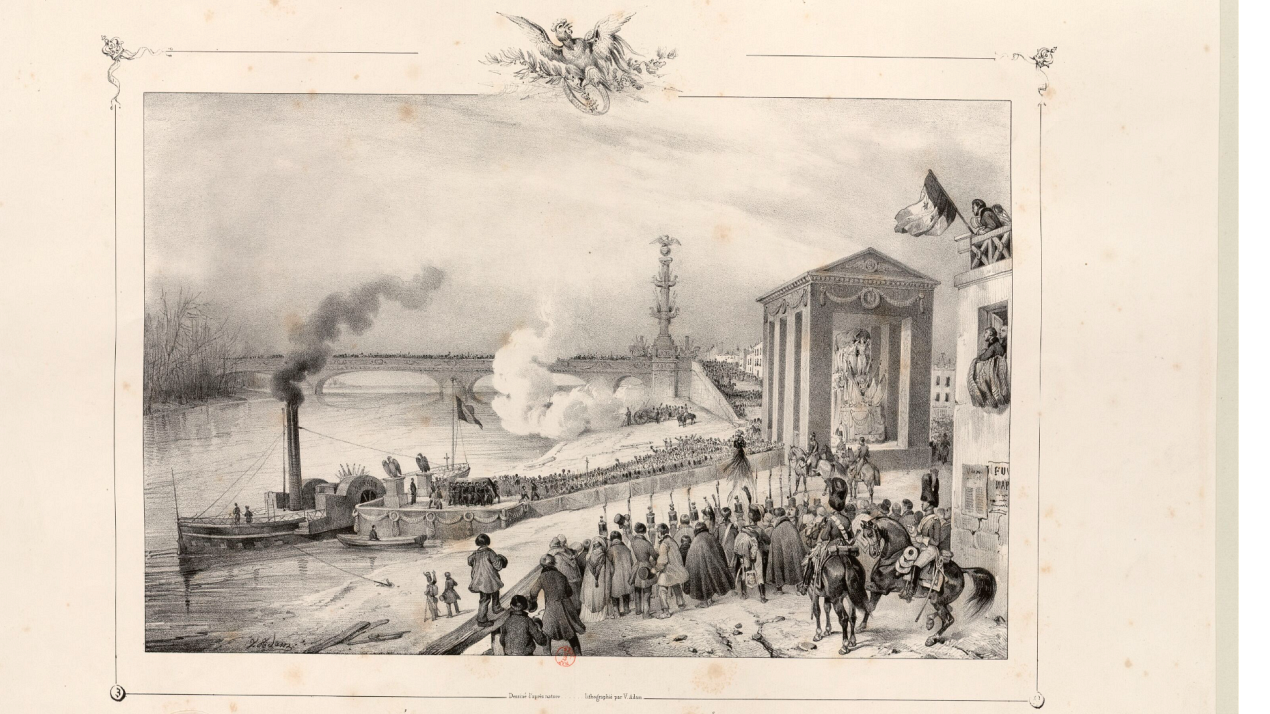  Débarquement des Cendres de Napoléon Courbevoie le 15 Décembre 1840 