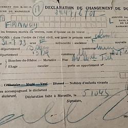 Colombe Frangy déclaration de changement de domicile