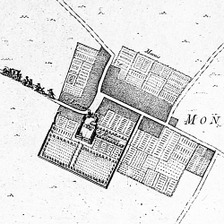 Château de Monceaux extrait du Plan de Jouvin de Rochefort 1672
