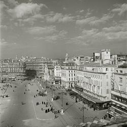 Quai des Belges, vieux-port de Marseille 1942