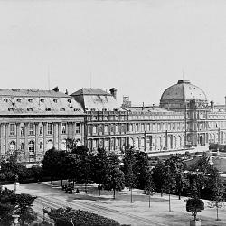 Palais des Tuileries vu d'un appartement de la rue de Rivoli