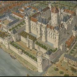 Paris, le Louvre et l'hôtel de Bourbon sous Charles V