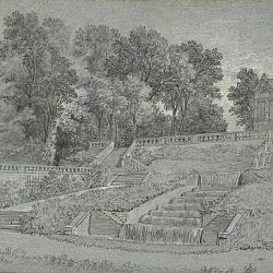 Jean-Baptiste Oudry, Les Cascades devant la façade principale du Château (…)