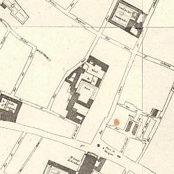 Hôtel (prison) de La Force - extrait de l'Atlas Verniquet