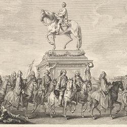 L'inauguration de la statue équestre du roi, sculptée par Edmé (…)