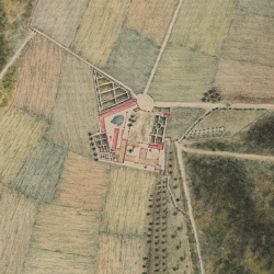 Extrait du Plan 1807 de Saint-Pierre-en-Chastres Vieux-Moulin Compiègne