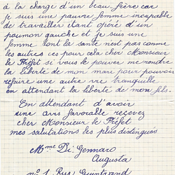 Lettre Augusta Di Gennaro 33