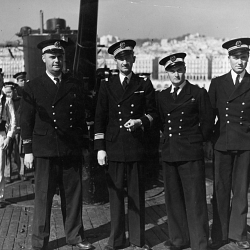 Les officiers du sous-marin Casabianca 1943 Alger