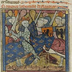 Le roi Philippe Auguste à la bataille de Bouvines