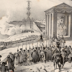 Extrait de Débarquement des Cendres de Napoléon Courbevoie le 15 Décembre 1840