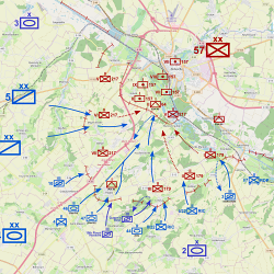 Carte de la bataille d'Abbeville 28 mai-4 juin 1940