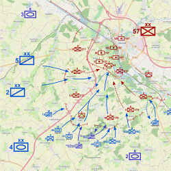 Carte de la bataille d'Abbeville 28 mai-4 juin 1940