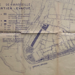 Plan quartier évacué 3 février 1943 Beaudoin