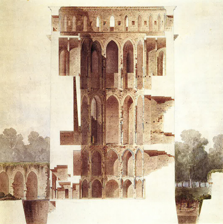 Le château de Coucy dans l'Aisne EUGÈNE BRUNEAU