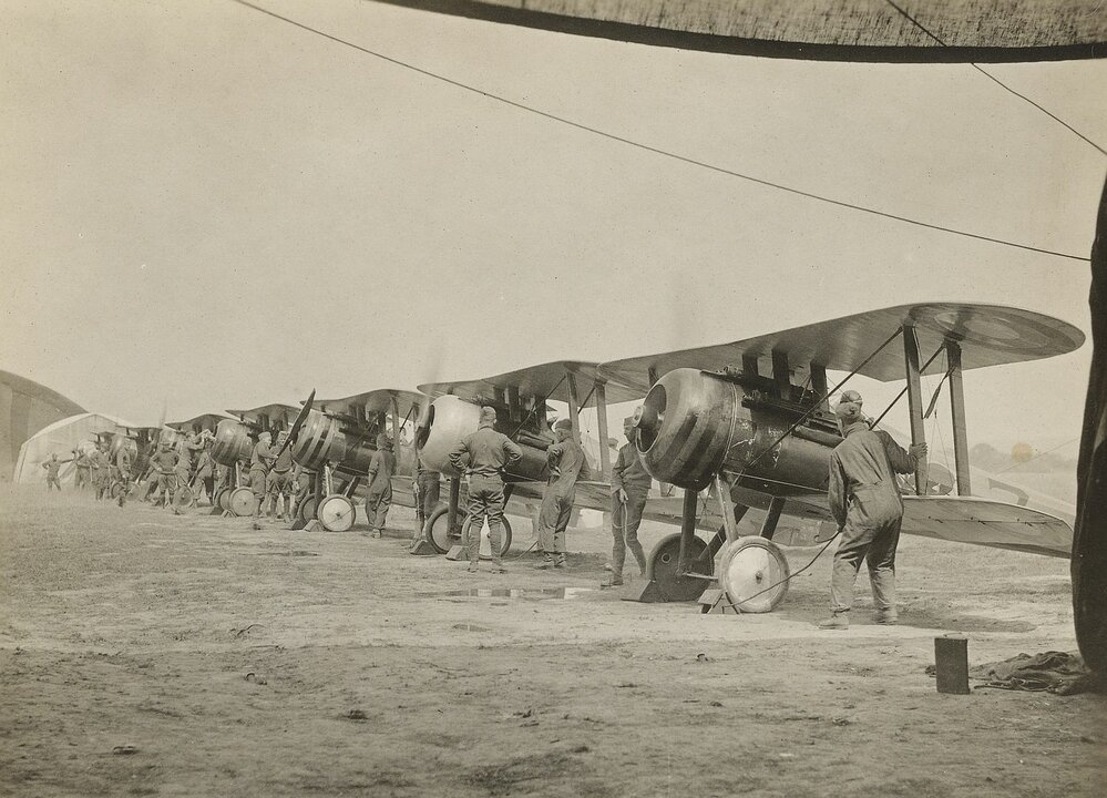 Nieuport 28 of the 95th. 1st Pursuit Group Toul France 1918 