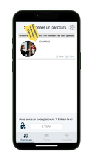 Balliz - écran Parcours