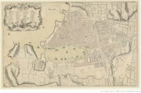 Plan geometral de la ville citadelles port et arcenaux de Marseille