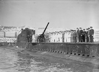 Le Casabianca dans la baie d'Alger aux côtés des alliés 20 mars 1943