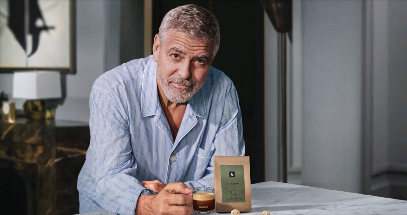 Georges Clooney Nescafé frappé svp
