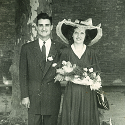 Mariage Paul et Simone Luongo en 1947
